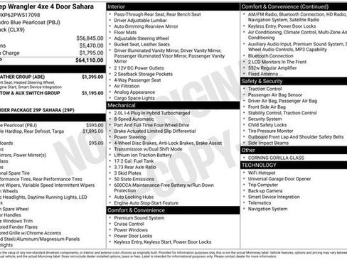Used 2023 Jeep Wrangler Unlimited Sahara w/ Cold Weather Group AWD/4WD image 2