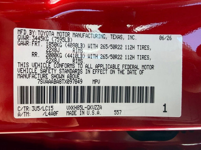 Certified 2026 Toyota Sequoia Capstone AWD/4WD image 23
