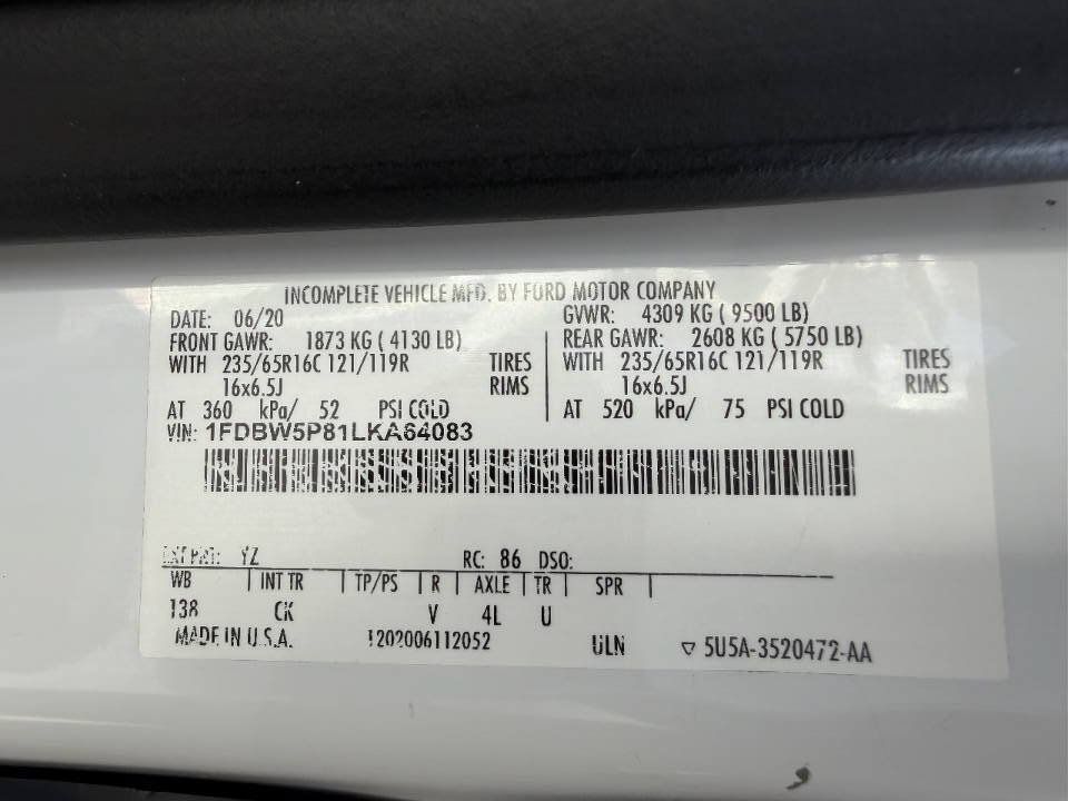 Used 2020 Ford Transit 350 w/ Interior Upgrade Package RWD image 23