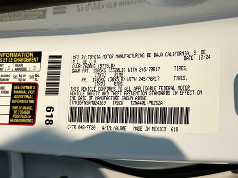 Used 2024 Toyota Tacoma SR5 RWD image 36