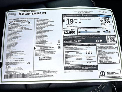 New 2026 Jeep Gladiator Sport image 26