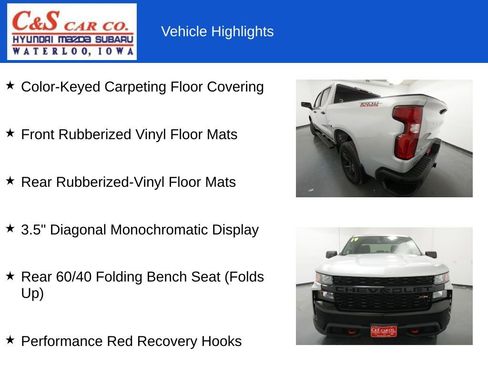 Used 2019 Chevrolet Silverado 1500 Custom Trail Boss w/ Custom Convenience Package AWD/4WD image 32