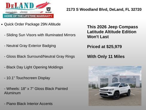 New 2026 Jeep Compass Latitude AWD/4WD image 6