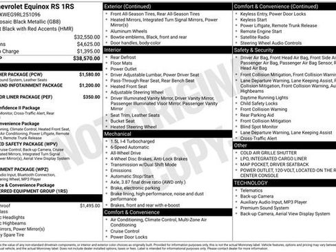 Certified 2024 Chevrolet Equinox RS w/ RS Leather Package image 6