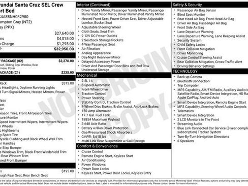 Used 2022 Hyundai Santa Cruz SEL w/ Activity Package FWD image 4