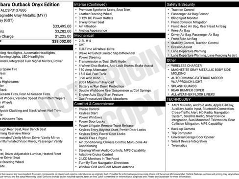 Certified 2023 Subaru Outback Onyx Edition image 8