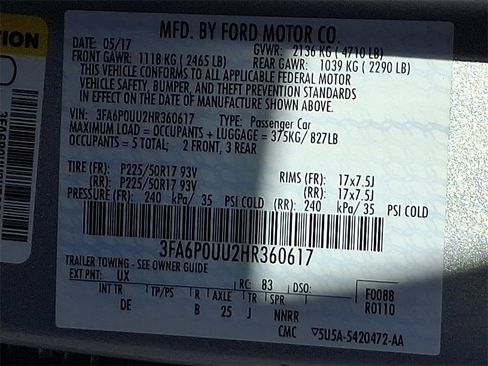 Certified 2017 Ford Fusion S image 29