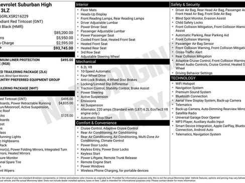Used 2025 Chevrolet Suburban High Country AWD/4WD image 4
