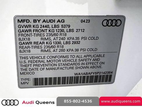 Certified 2023 Audi Q5 2.0T Premium w/ Convenience Package AWD/4WD image 36