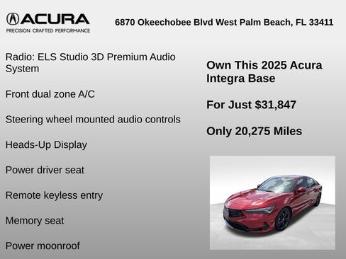 Used 2025 Acura Integra A-Spec FWD image 6