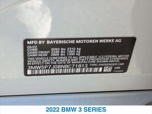 Used 2022 BMW 330e w/ Driving Assistance Package image 26