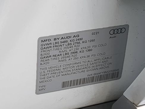 Used 2021 Audi Q5 Premium Plus w/ Premium Plus Package AWD/4WD image 37