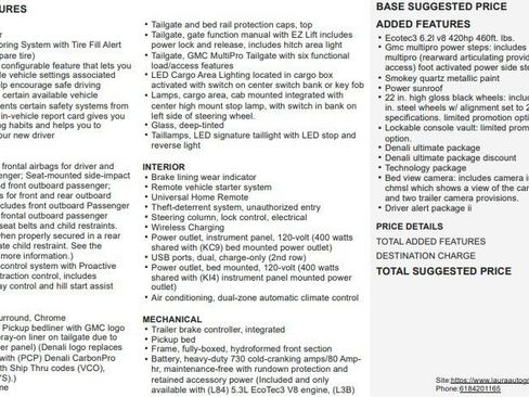Certified 2020 GMC Sierra 1500 Denali w/ Denali Ultimate Package AWD/4WD image 2