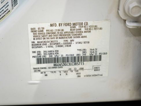Used 2020 Ford EcoSport SE w/ SE Convenience Package AWD/4WD image 55