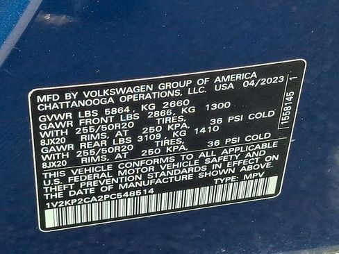 Certified 2023 Volkswagen Atlas SE w/ Panoramic Sunroof Package AWD/4WD image 28
