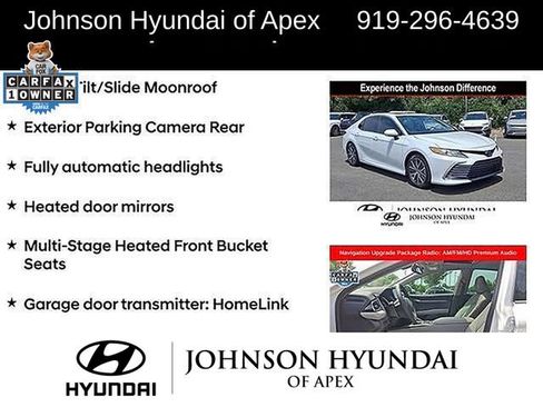 Used 2022 Toyota Camry XLE w/ Navigation Upgrade Package FWD image 20