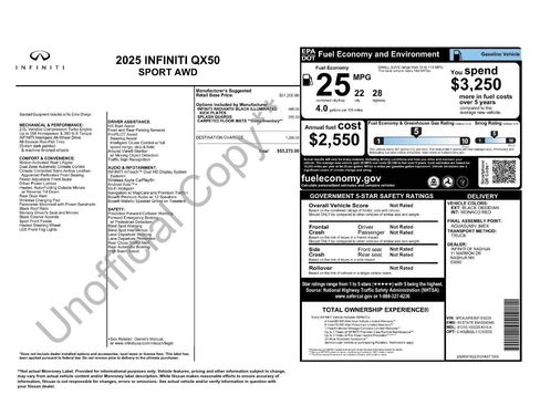 Certified 2025 INFINITI QX50 Sport image 7