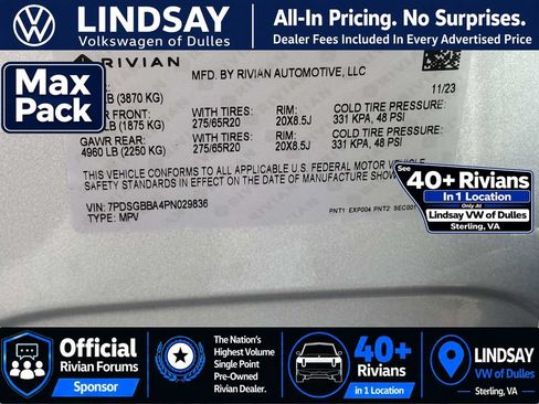 Used 2023 Rivian R1S Adventure AWD/4WD image 31