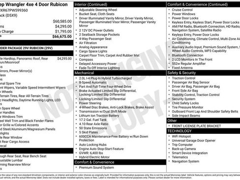 Used 2023 Jeep Wrangler Unlimited Rubicon 4xe AWD/4WD image 3
