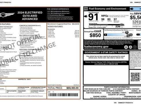 Used 2024 Genesis Electrified GV70 Advanced image 4