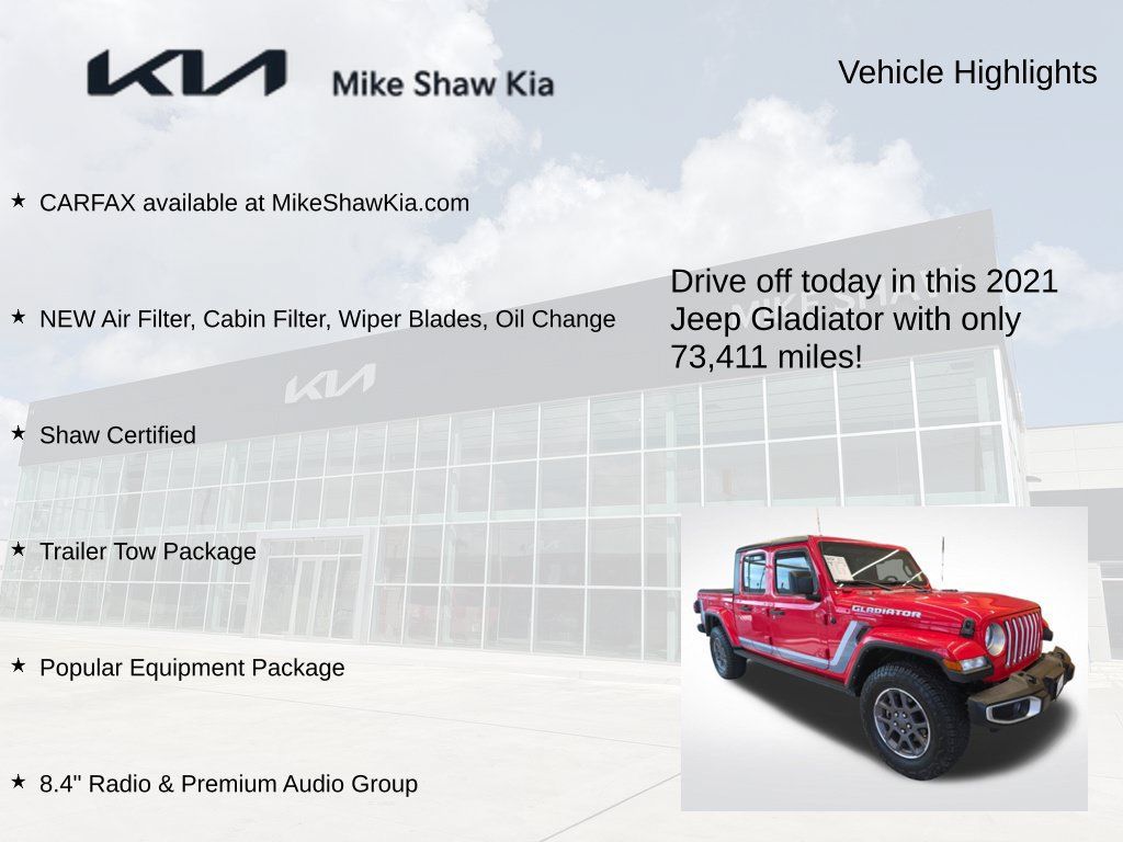 Used 2021 Jeep Gladiator Overland w/ Popular Equipment Package AWD/4WD image 9
