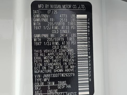 New 2026 Nissan Rogue Platinum w/ Platinum Premium Package AWD/4WD image 36