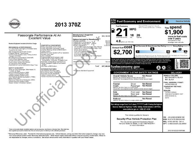 Used 2013 Nissan 370Z Coupe w/ Sport Pkg RWD image 38