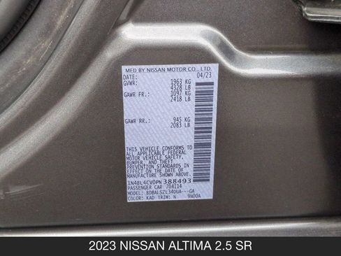 Used 2023 Nissan Altima 2.5 SR FWD image 25