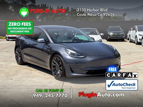 Used 2021 Tesla Model 3 Performance AWD/4WD image 3