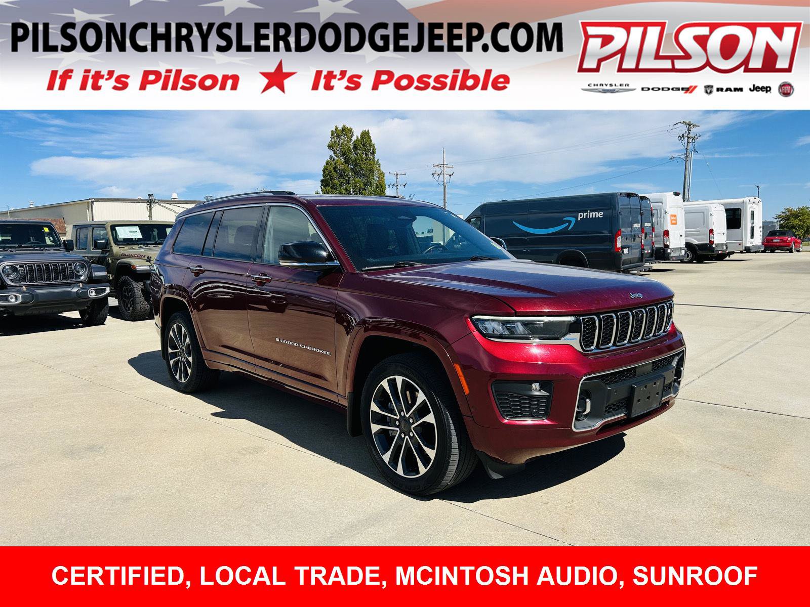 Used 2021 Jeep Grand Cherokee L Overland w/ Advanced Protech Group III AWD/4WD image 1