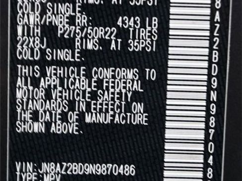 Used 2022 INFINITI QX80 Sensory w/ All-Season Package image 7