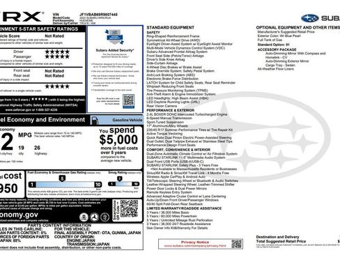 Used 2024 Subaru WRX w/ Accessory Package #2 AWD/4WD image 3