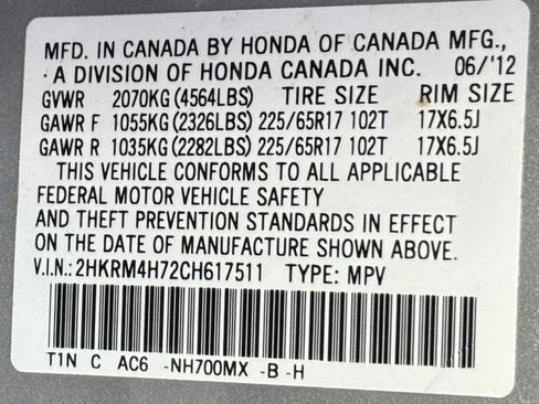 Used 2012 Honda CR-V EX-L image 14