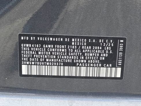 New 2026 Volkswagen Jetta S FWD image 15