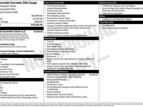 Used 2006 Chevrolet Corvette Z06 w/ Preferred Equipment Group RWD image 25