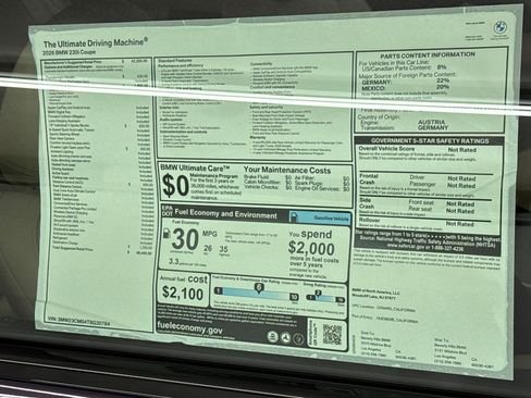 New 2026 BMW 230i Coupe w/ Premium Package RWD image 29