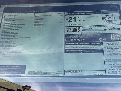 New 2026 Land Rover Range Rover Velar Dynamic SE image 14