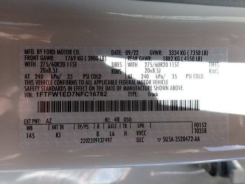 Used 2022 Ford F150 King Ranch w/ Equipment Group 601A High AWD/4WD image 24