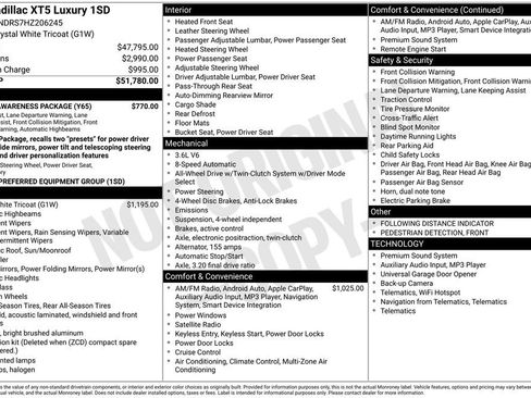 Used 2017 Cadillac XT5 Luxury w/ Driver Awareness Package image 2