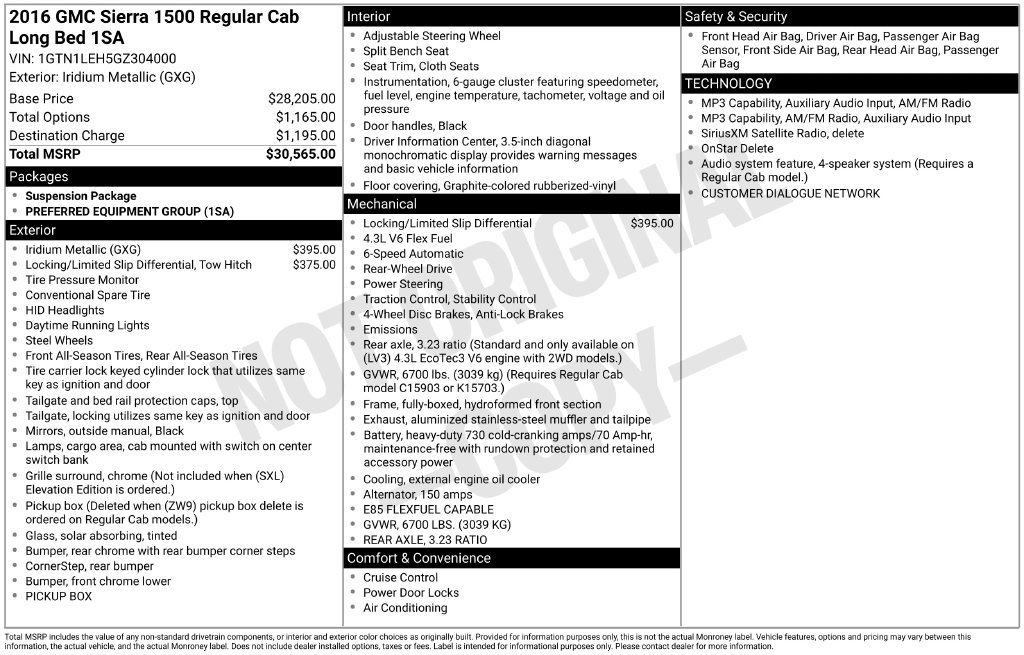 Used 2016 GMC Sierra 1500 2WD Regular Cab image 32