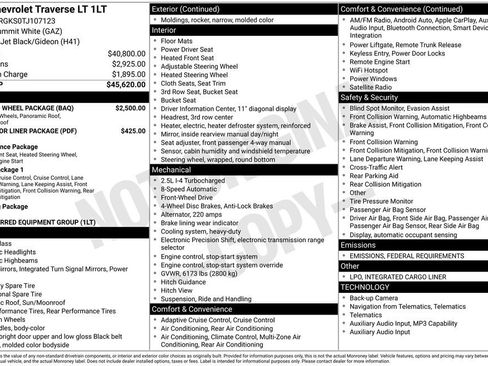 New 2026 Chevrolet Traverse LT w/ Sun and Wheel Package image 4