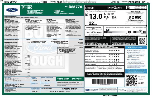 Used 2023 Ford F150 XLT w/ Equipment Group 302A High AWD/4WD image 2