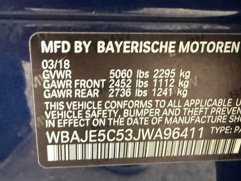 Used 2018 BMW 540i RWD image 23