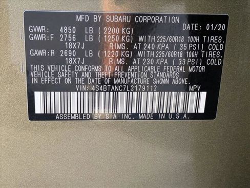 Used 2020 Subaru Outback Limited image 24