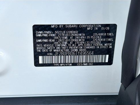 New 2026 Subaru Outback Premium image 42