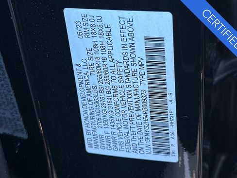 Certified 2023 Honda Pilot EX-L image 35