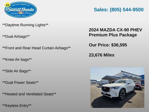 Used 2024 MAZDA CX-90 Plug-In Hybrid w/ Premium Plus AWD/4WD image 10