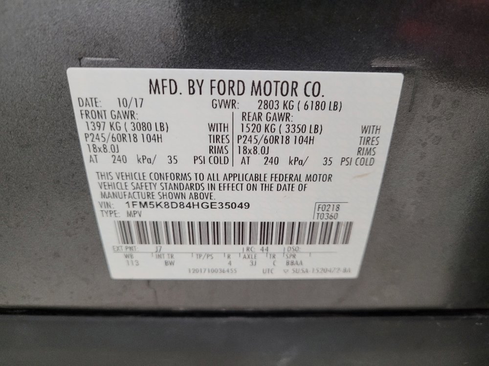 Used 2017 Ford Explorer XLT w/ Equipment Group 202A AWD/4WD image 33