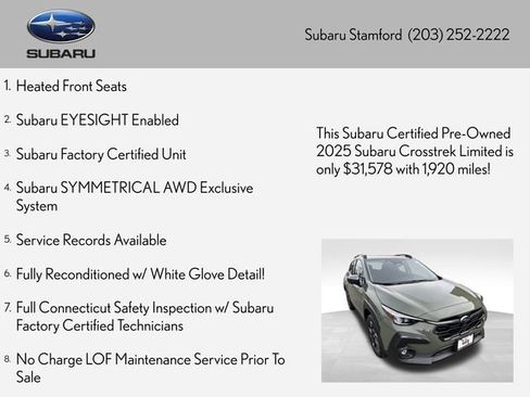 Certified 2025 Subaru Crosstrek 2.5i Limited image 2