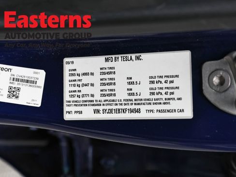 Used 2019 Tesla Model 3 Long Range image 34